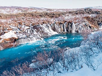 Stippvisite Westisland - Hraunfossar