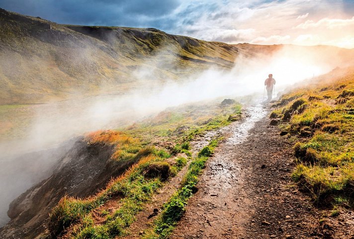 Islands Sommer entspannt genießen - Vulkanfelder in Hveragerdi