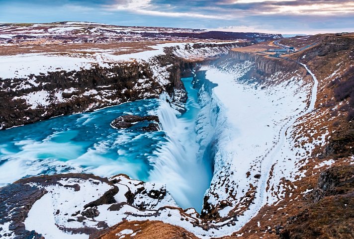 Winterliche Höhepunkte rund um Reykjavik (4 Nächte) - Gullfoss