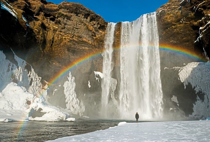 Winterliche Höhepunkte rund um Reykjavik - Skogafoss