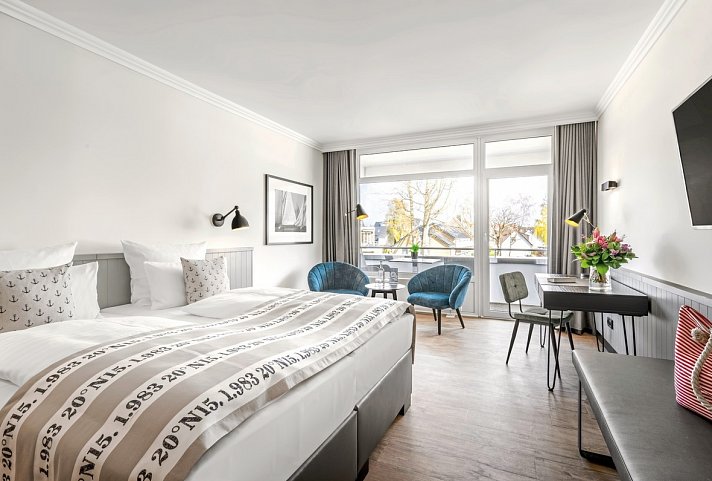 Hotel Yachtclub - Wohnbeispiel Doppelzimmer Premium (Zimmercodierung DM1)
