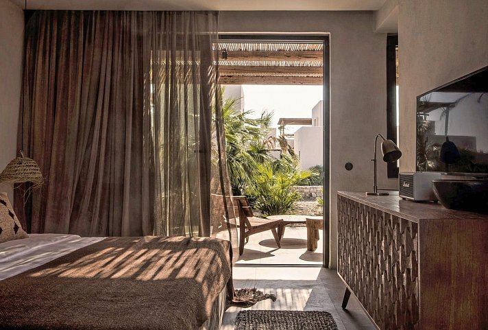 OKU Kos - Wohnbeispiel Doppelzimmer Gartenblick (Zimmercodierung DBG)