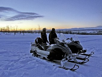 Winterlich aktiv in Schwedisch Lappland
