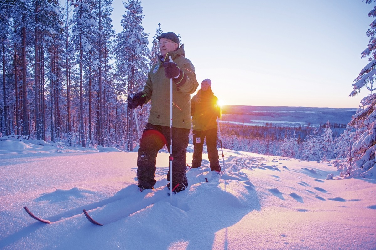 Winterlich aktiv in Schwedisch Lappland