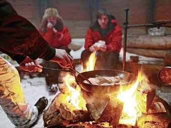 Harriniva - Authentisches Lappland - Kota-Dinner