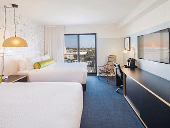 Hotel Erwin - Wohnbeispiel Standard City View 2 Queen Beds (Zimmercodierung UG4)