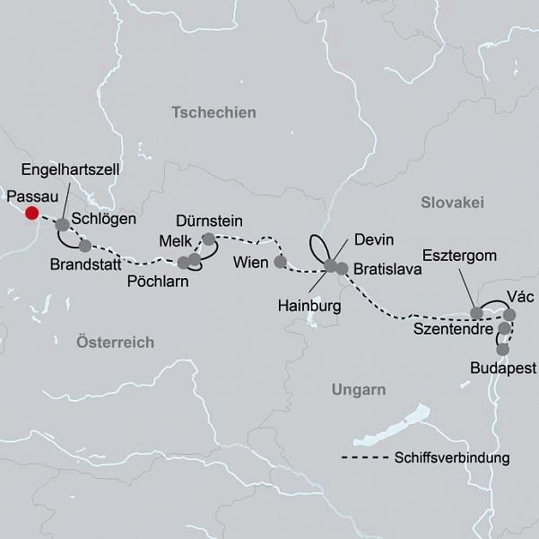 MS SE-Manon - Entlang der Donau bis Budapest