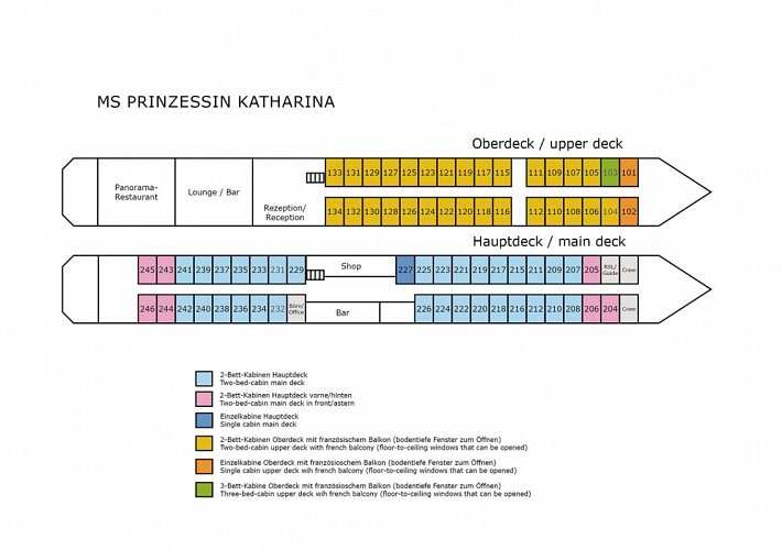 MS Prinzessin Katharina - entlang der Donau bis Wien - MS Prinzessin Katharina