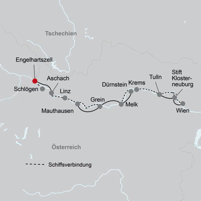 MS Prinzessin Katharina - entlang der Donau bis Wien