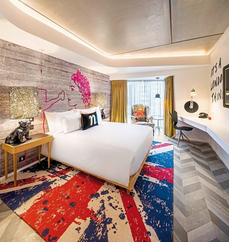 nhow London - Wohnbeispiel Doppelzimmer Superior (Zimmercodierung DS6)