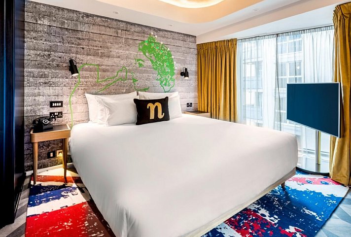 nhow London - Wohnbeispiel Doppelzimmer Superior (Zimmercodierung DS6)
