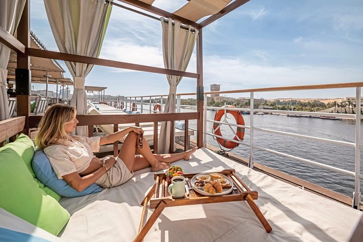 Klassische Nilkreuzfahrt mit MY Alyssa - MY Alissa - Sonnendeck