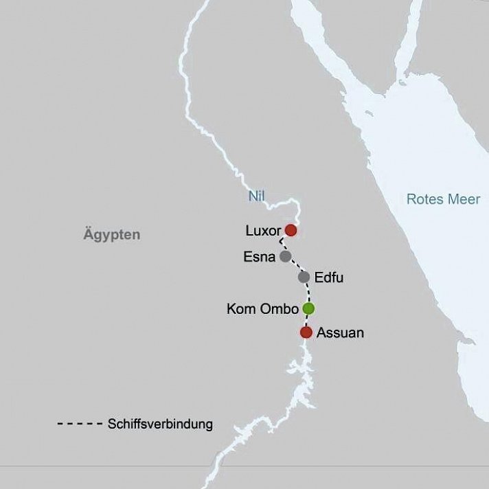 Kleine Nilkreuzfahrt ab Luxor bis Assuan