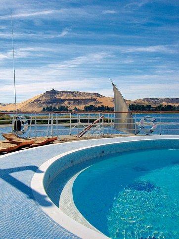 Kleine Nilkreuzfahrt ab Luxor bis Assuan - MY Alyssa - Pool