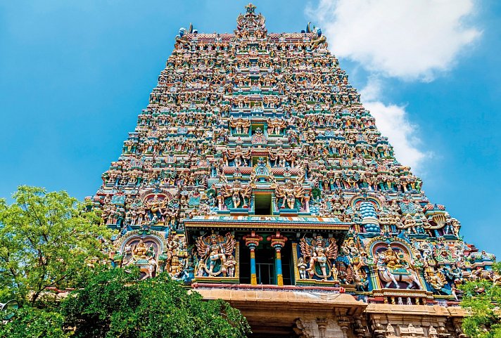 Südindien zum Kennenlernen - Meenakshi-Tempel in Madurai