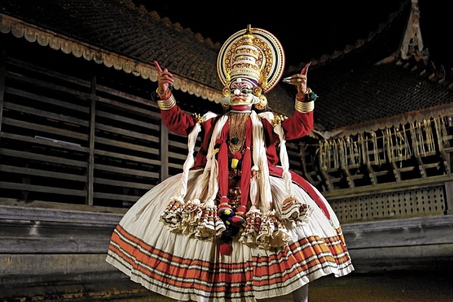 Südindien zum Kennenlernen - Kathakali Tänzer
