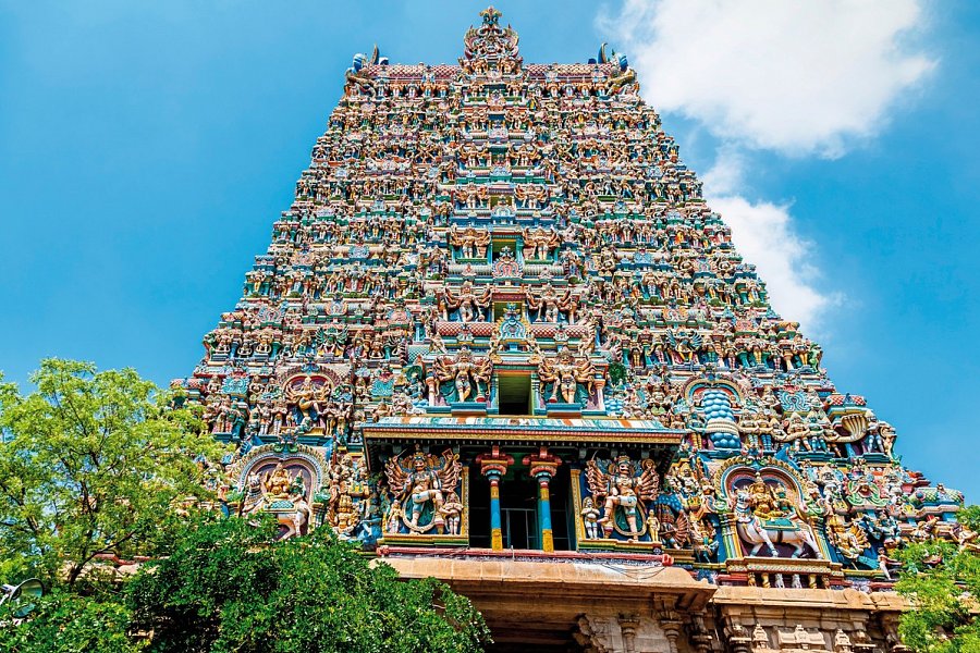 Südindien zum Kennenlernen - Meenakshi-Tempel in Madurai