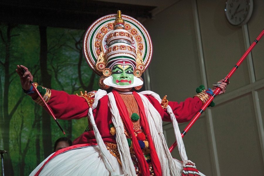 Südindien zum Kennenlernen - Kathakali-Tänzer