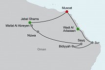 Das Königreich Oman zu Fuß entdecken