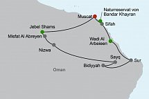 Das Königreich Oman zu Fuß entdecken