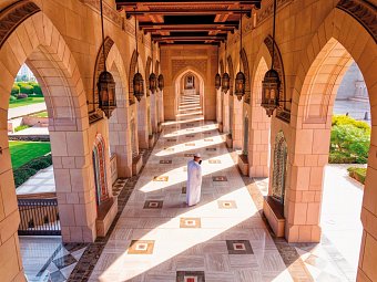 Oman entdecken - Sultan-Qabus-Moschee, Muscat