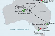 Vielfalt Australiens (13 Nächte, Melbourne-Cairns)