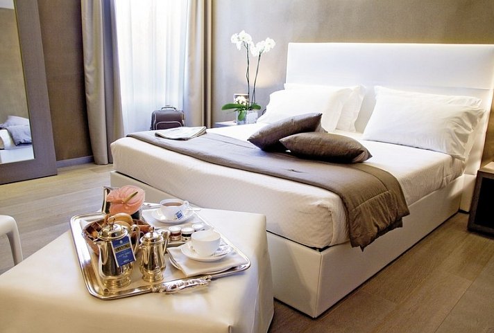 San Rocco - Wohnbeispiel Doppelzimmer Classic Dorfblick (Zimmercodierung DB1)