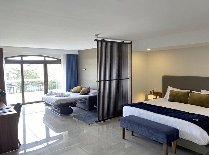 The Duke Boutique Hotel - Wohnbeispiel Doppelzimmer Gartenblick (Zimmercodierung D1G)