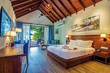 Reethi Faru Resort - Wohnbeispiel Deluxe Beach Villa (Zimmercodierungen VB1 & VB7)