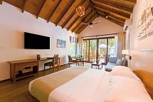 Reethi Faru Resort - Wohnbeispiel Deluxe Beach Pool Villa (Zimmercodierungen VB2 & VB8)