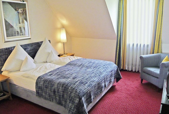 Hotel Nymphenburg - Wohnbeispiel Doppelzimmer Standard (Zimmercodierung DG1)