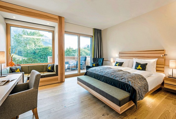 Klosterhof - Alpine Hideaway & Spa - Wohnbeispiel Panoramazimmer (Zimmercodierung DB2)