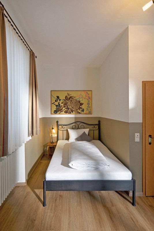 hideauts hotels Der Rosengarten - Wohnbeispiel Einzelzimmer Classy (Zimmercodierung EB1)