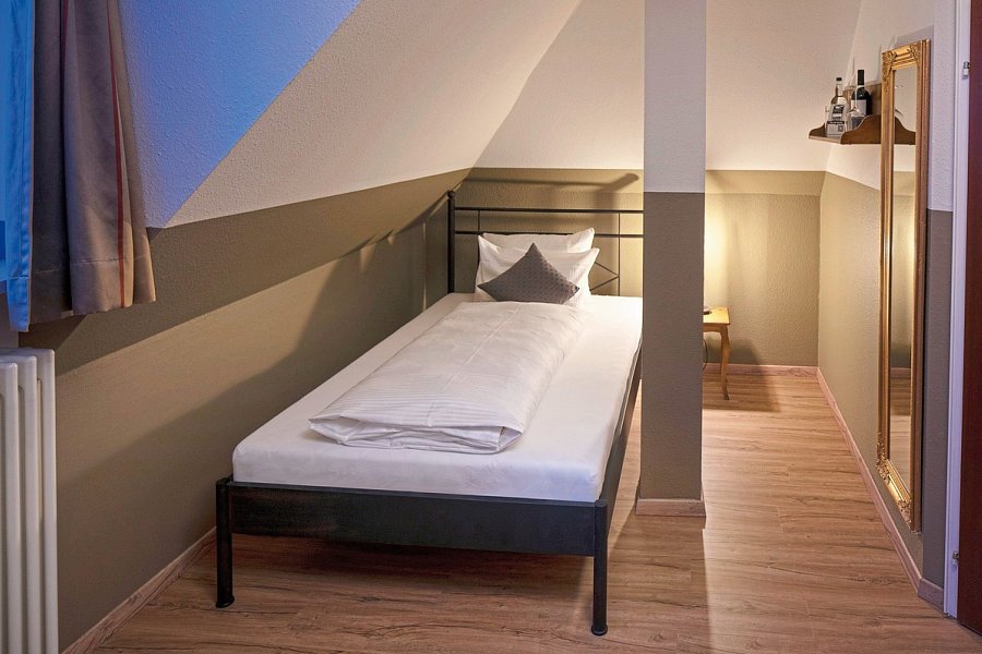 hideauts hotels Der Rosengarten - Wohnbeispiel Einzelzimmer Classy (Zimmercodierung EB1)