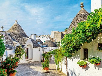 Facettenreiches Italien - Amalfi, Apulien & Kalabrien - Trulli in Alberobello