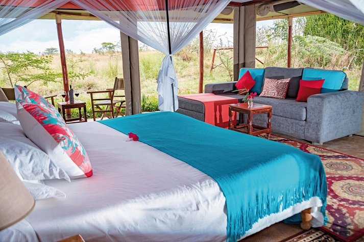 Masai Mara Fly-In Safari Superior ab/bis Nairobi - Wohnbeispiel, Zebra Plains Mara Camp