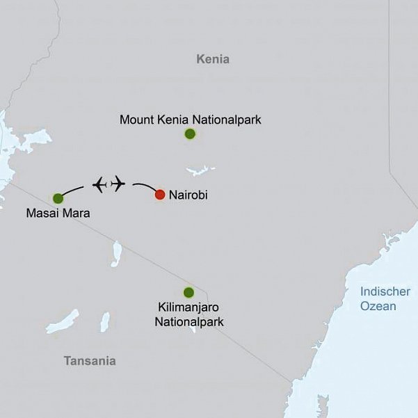 Masai Mara Fly-In Safari Superior ab/bis Nairobi