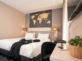 Hotel Univers - Wohnbeispiel Doppelzimmer Standard (Zimmercodierungen DG1, DX1, DX3 & DX4)