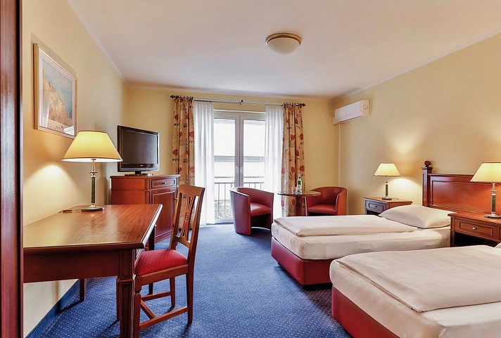 Dorint Marc Aurel Resort Bad Gögging - Wohnbeispiel Doppelzimmer Komfort (Zimmercodierungen DF1, DX1 & D1E)