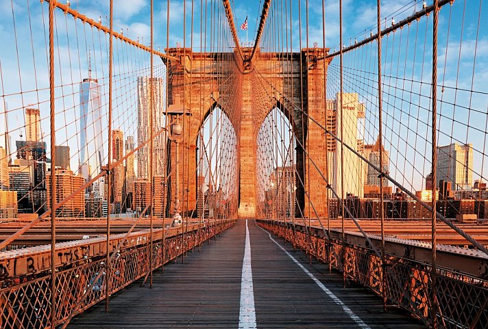 Vom Atlantik zum Pazifik - New York, Brooklyn Bridge