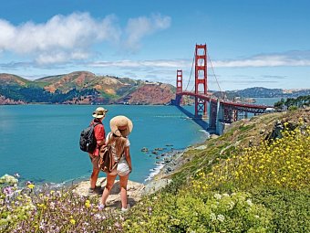 USA von Küste zu Küste (New York - San Francisco) - Golden Gate Bridge