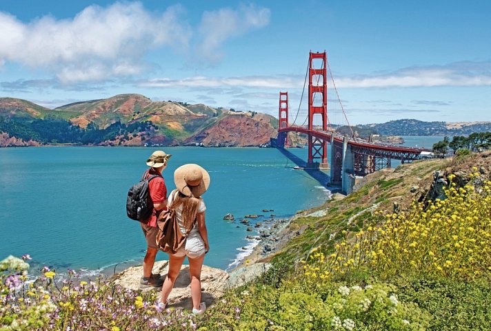 USA von Küste zu Küste (New York - San Francisco) - Golden Gate Bridge