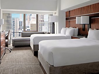 New York Marriott Marquis - Wohnbeispiel Superior DBL DBL Room, View (Times Square) (Zimmercodierung US5)