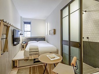 MOXY New York Times Square - Wohnbeispiel Standard One Full bed (Zimmercodierung UG6)