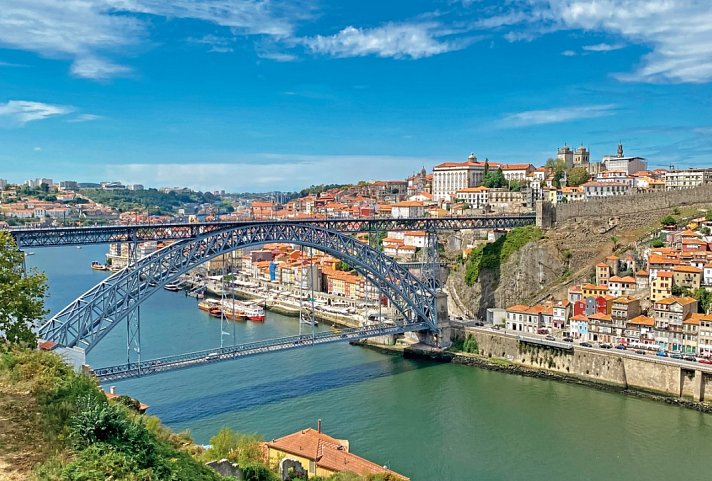 Radtour Porto - Lissabon sportlich - Brücke Dom Luís, Porto
