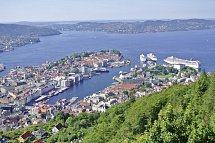 Norwegens schönste Fjorde - Ausblick vom Fløyen