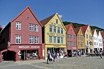 Mit Schiff und Bahn von Oslo nach Bergen - Bryggen