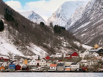 Winterliche Fjorde und Bergenbahn - Nærøyfjord