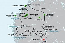 Traumhaftes Fjell-und Fjordnorwegen