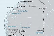 Reisevariante Mit Postschiff und Bahn durch Norwegen